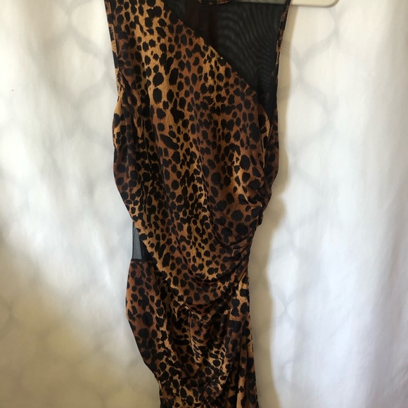 Fashion Magazine Women’s MIDI Dress Large Cheetah Print - Picture 3 of 6